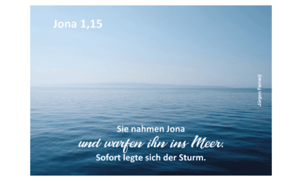 Wirf den Jona in deinem Leben über Bord